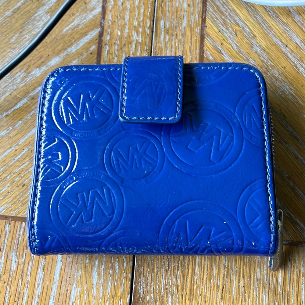 Royal blue Michael Kors wallet